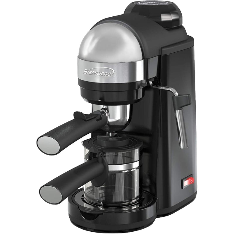 Brentwood 800W Cappuccino Brewer and Espresso Maker w/ Frothing Wand (Open Box)