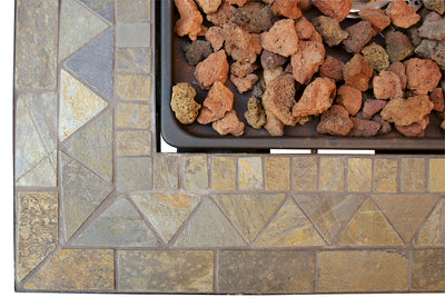 Endless Summer GAD1429SP 30,000 BTU Gas Firepit Table with Lava Rock (Open Box) - VMInnovations