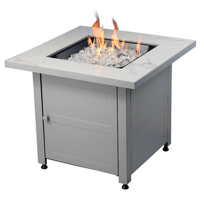 Endless Summer All Weather Outdoor Fire Pit with Faux Marble Finish (For Parts)