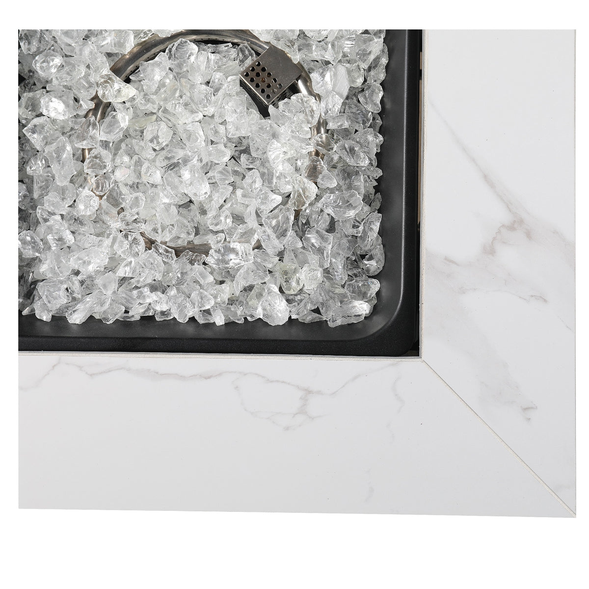 Endless Summer All Weather Outdoor Fire Pit with Faux Marble Finish (For Parts)