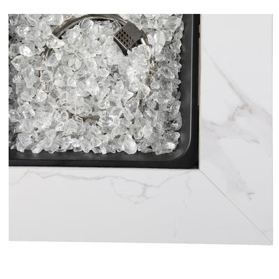 Endless Summer All Weather Outdoor Fire Pit with Faux Marble Finish (For Parts)