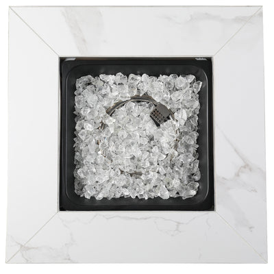 Endless Summer All Weather Outdoor Fire Pit with Faux Marble Finish (For Parts)