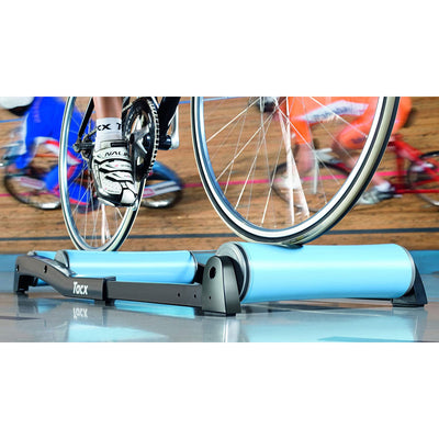 Garmin Tacx Antares Stationary Retractable Bike Trainer Roller, Blue (Open Box)