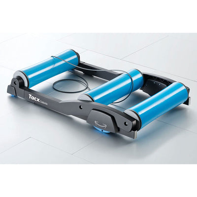 Garmin Tacx Galaxia Exercise Stationary Retractable Bike Trainer Roller, Blue