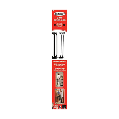 Bindaboo B1106 Baby Pet Safety Gate 3.5 Inch Gate Extension, Black, Set of 1 - VMInnovations