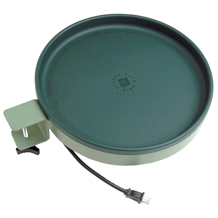 Farm Innovators All Seasons 3 In 1 Outdoor Heated Birdbath, 75 Watts, Green