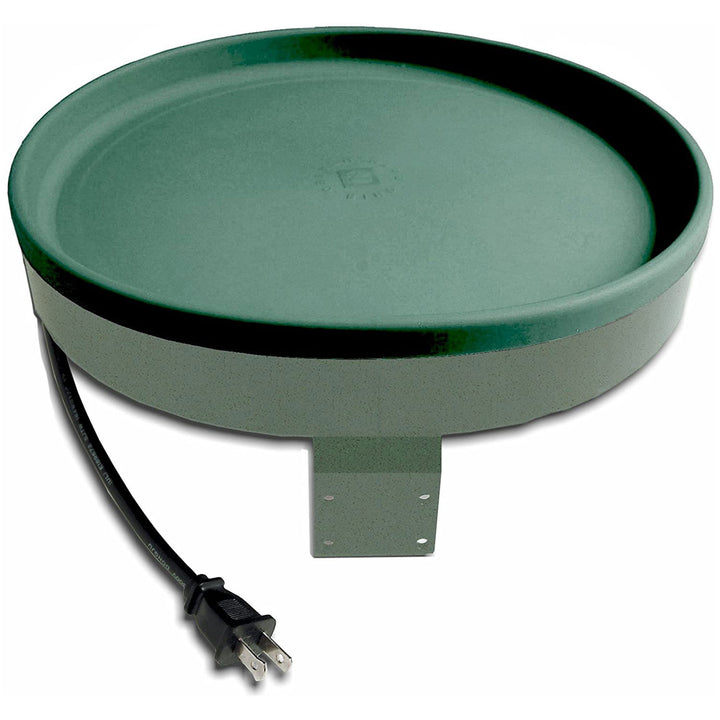 Farm Innovators All Seasons 3 In 1 Outdoor Heated Birdbath, 75 Watts, Green