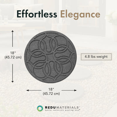 TierraVerde 4 Pack 18" x 18" Pendant Round Decorative Stepping Stones, (Used)