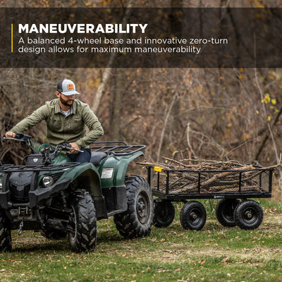 Gorilla Cart Heavy Duty Steel Utility Wagon Cart, 900 lb. Capacity (Open Box) - VMInnovations