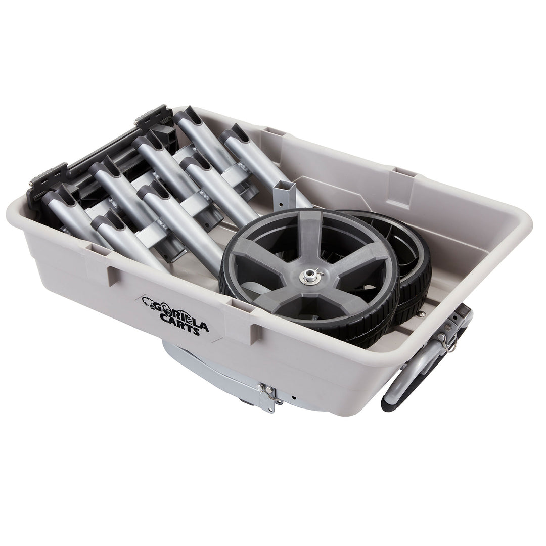 Gorilla Carts 200 Pound Capacity Poly Fish and Marine Utility Cart (For Parts) - VMInnovations