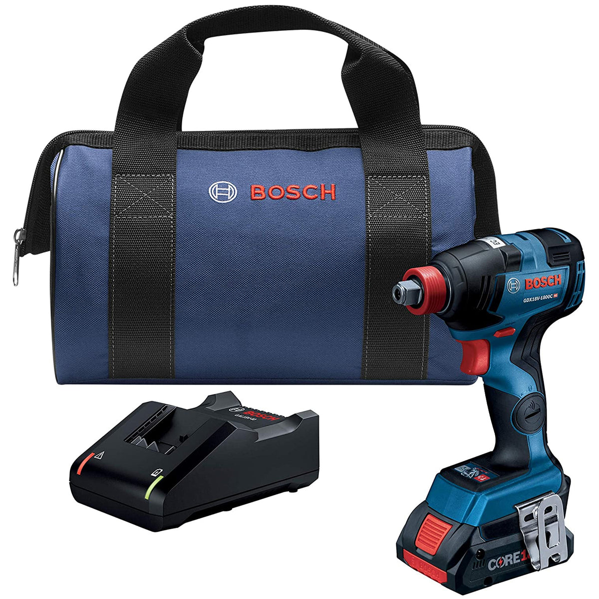 Bosch 2 in 1 Impact Driver Wrench w/ Rechargeable Battery, Bag (Open Box)