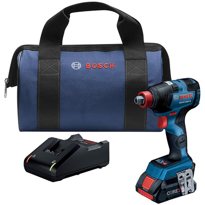 Bosch 2 in 1 Impact Driver Wrench w/ Rechargeable Battery, Bag (Open Box)