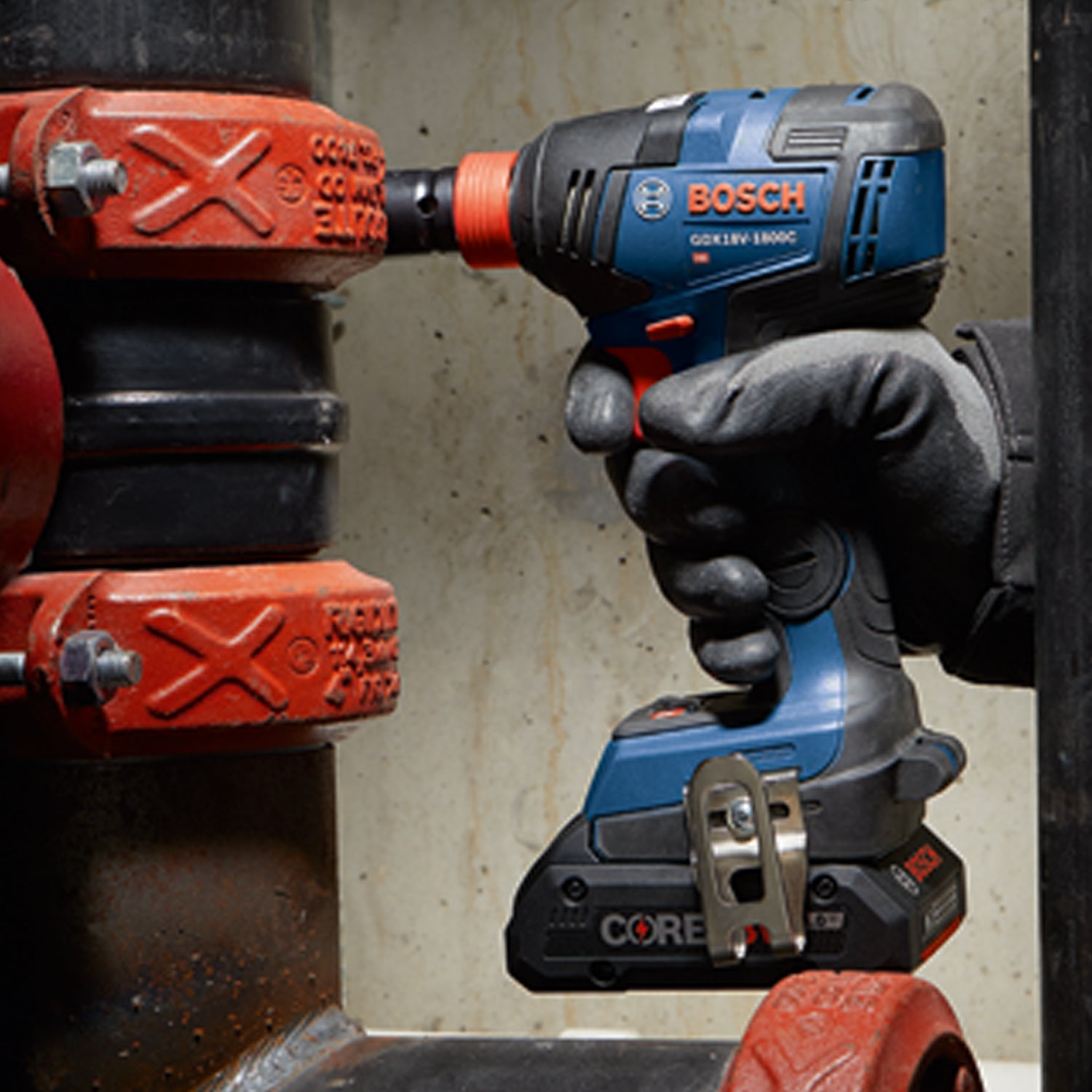 Bosch 2 in 1 Impact Driver Wrench w/ Rechargeable Battery, Bag (Open Box)