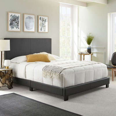 Boyd Sleep Montana King Bed Frame Foundation and Headboard, Black (For Parts)