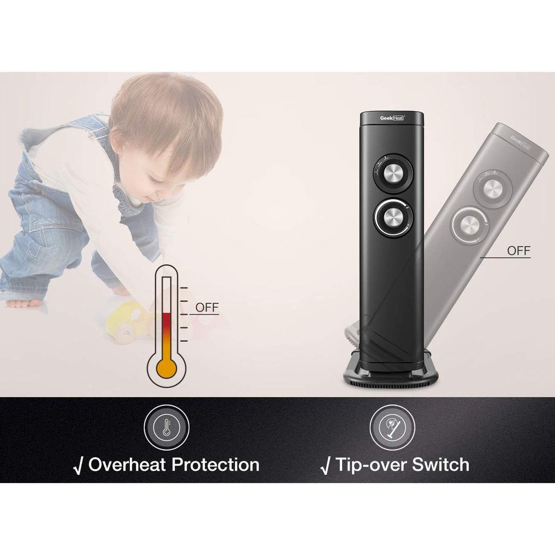 Geek Heat 2 in 1 Infrared & Convection Electric Portable Space Heater (Used) - VMInnovations