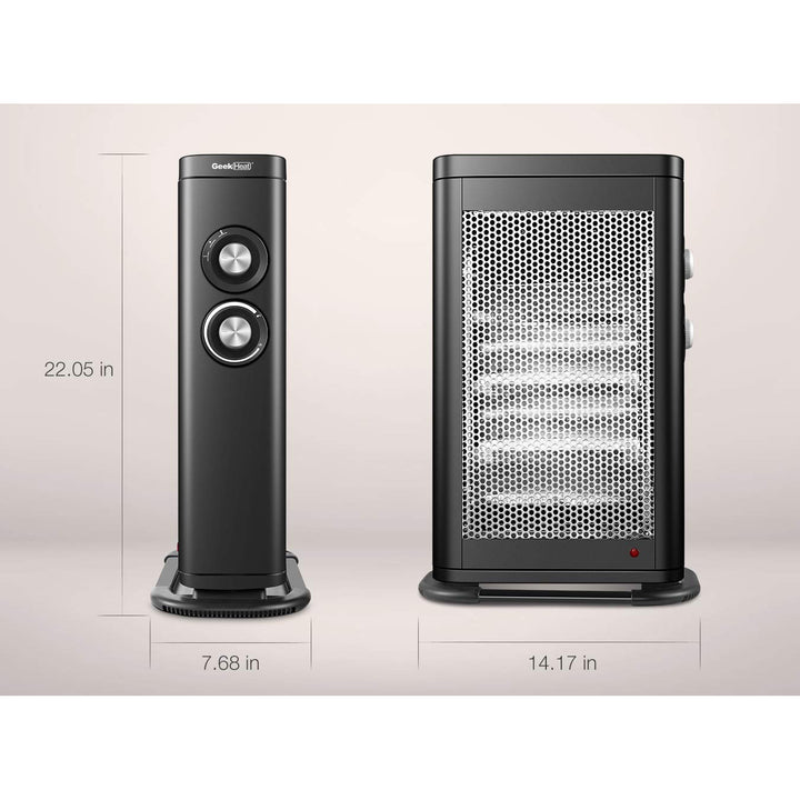 Geek Heat 2 in 1 Infrared & Convection Electric Portable Space Heater (Open Box) - VMInnovations