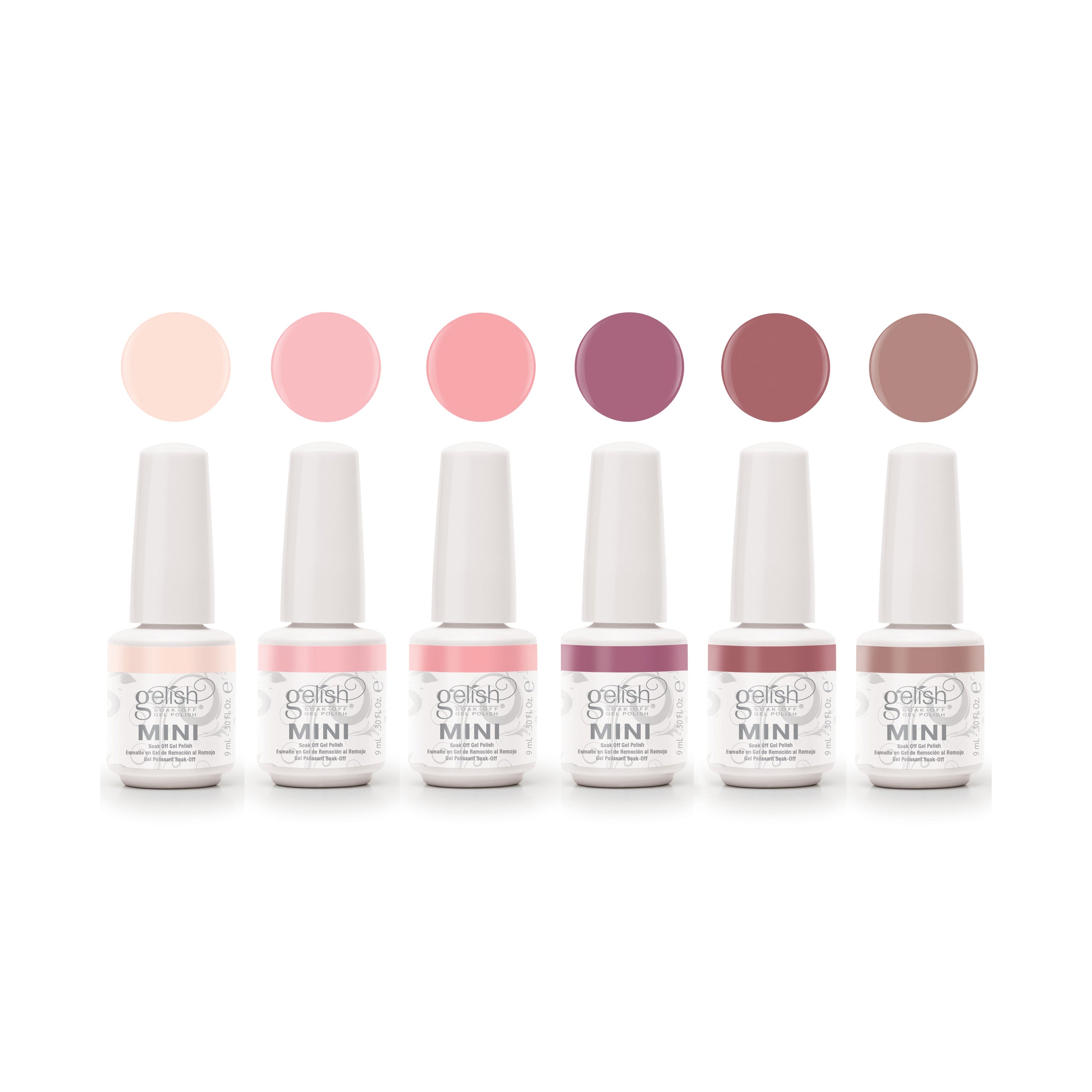 Gelish Mini Editor's Picks 9 mL Soak Off Gel Polish Set, 6 Color Pack (Open Box)