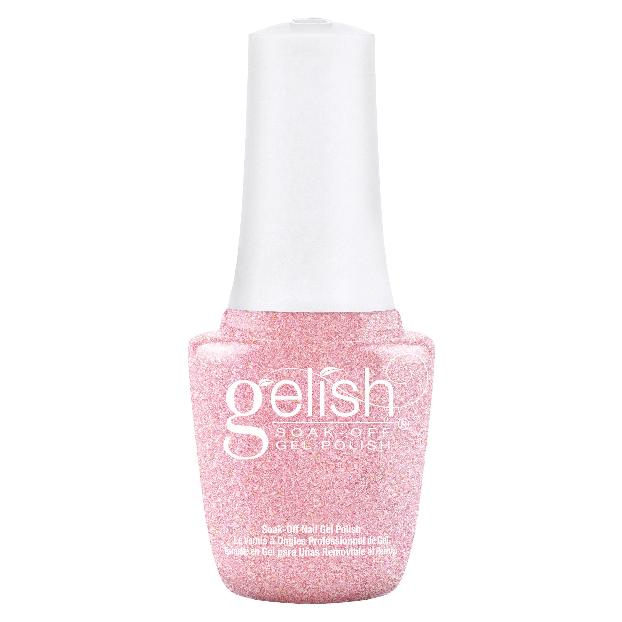 Gelish Pretty In Pink Gel Nail Polish Set w/ 110 Stiletto Tips Kit & LED Light - VMInnovations