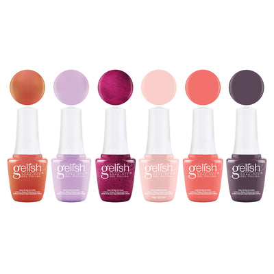Gelish Nail Curing LED Lamp, Basix Polish Kit, Clear Top Coat Duo, & Sunrise Set
