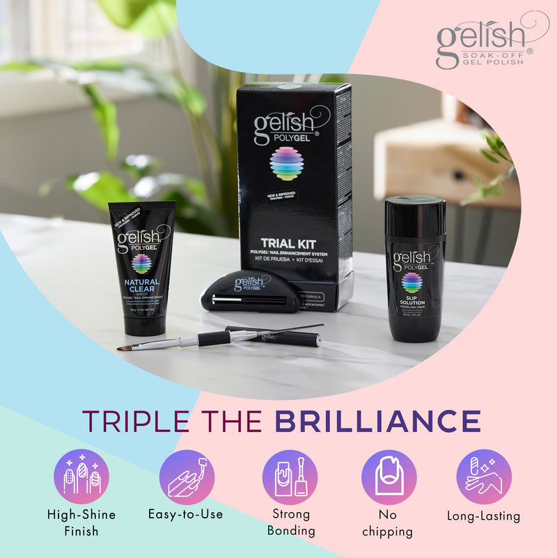 Gelish Professional PolyGel Trial Kit & Terrific Trio Gel Polish Essentials Kit