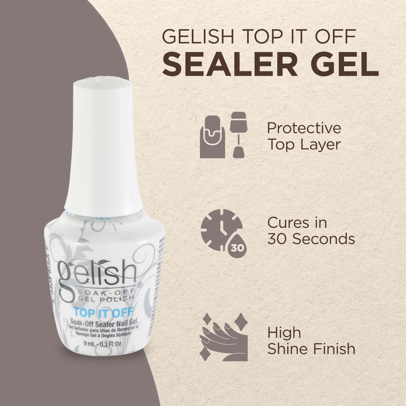 Gelish Mini Fantastic Four Essentials Collection Soak Off Gel Nail Polish Kit