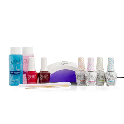 Gelish Intro Gel LED Soak Off Remover and Nail Polish Starter Kit with Light