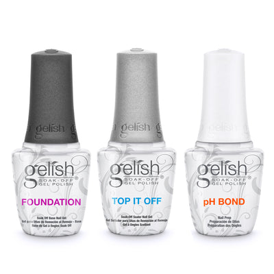 Gelish Professional PolyGel Trial Kit & Terrific Trio Gel Polish Essentials Kit