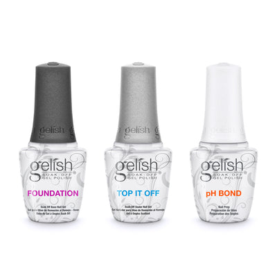 Gelish 18G LED Nail Polish Curing Light & Terrific Trio Gel Polish Essentials - VMInnovations