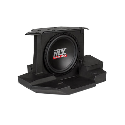MTX GENERAL-10 Subwoofer Enclosure & Soundstorm 8 Gauge Complete Amp Wiring Kit - VMInnovations