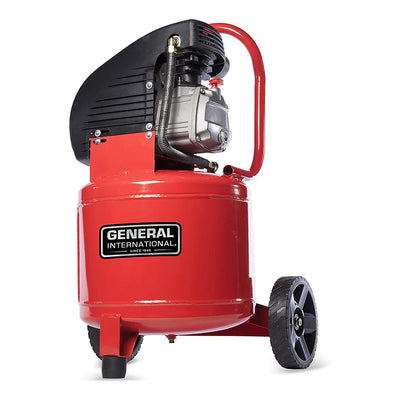 General International AC1104 11 Gallon Electric Air Compressor with Dual Gauges