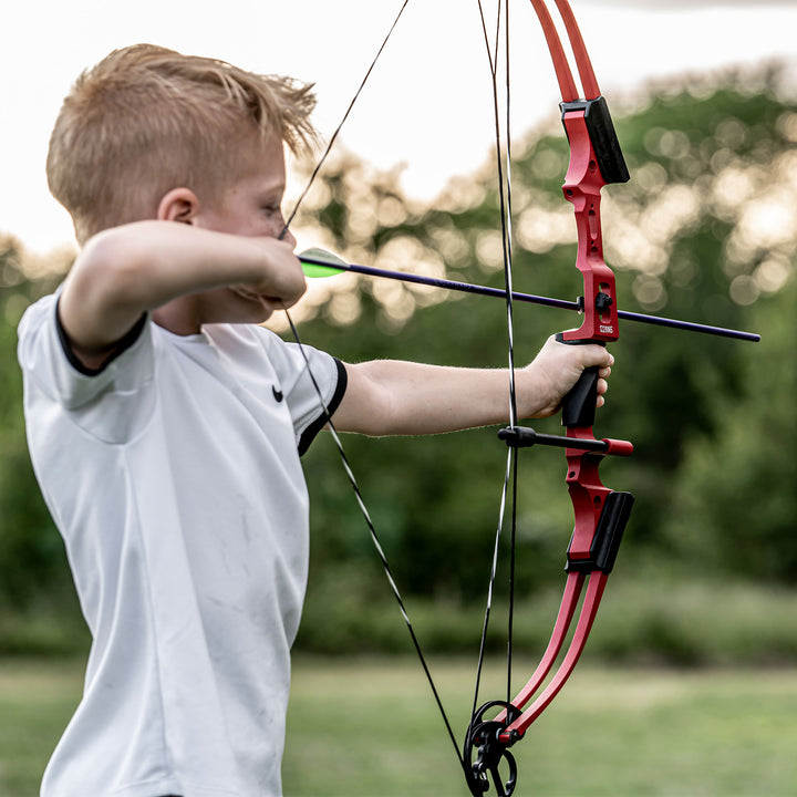 Genesis Mini, Youth Compound Bow and Arrow Kit, Right Hand, Red (Open Box)