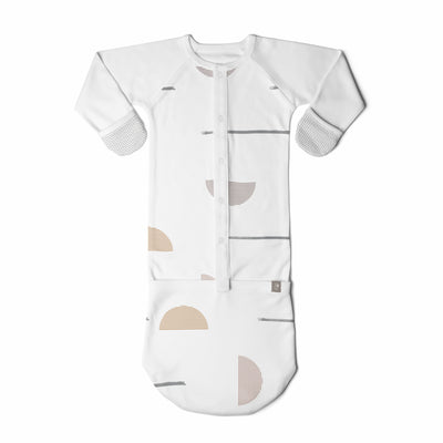 Goumikids Baby Sleeper Gown Organic Bamboo Sleepsack Pajamas, 3-6M Geo Dash - VMInnovations