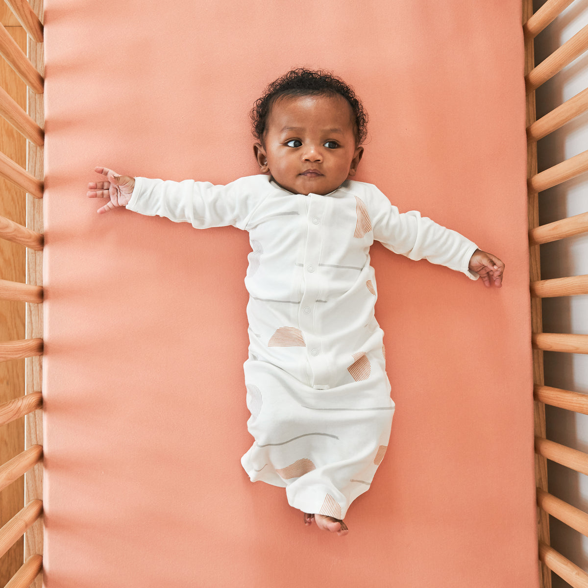 Goumikids Baby Sleeper Gown Organic Bamboo Sleepsack Pajamas, 3-6M Geo Dash - VMInnovations