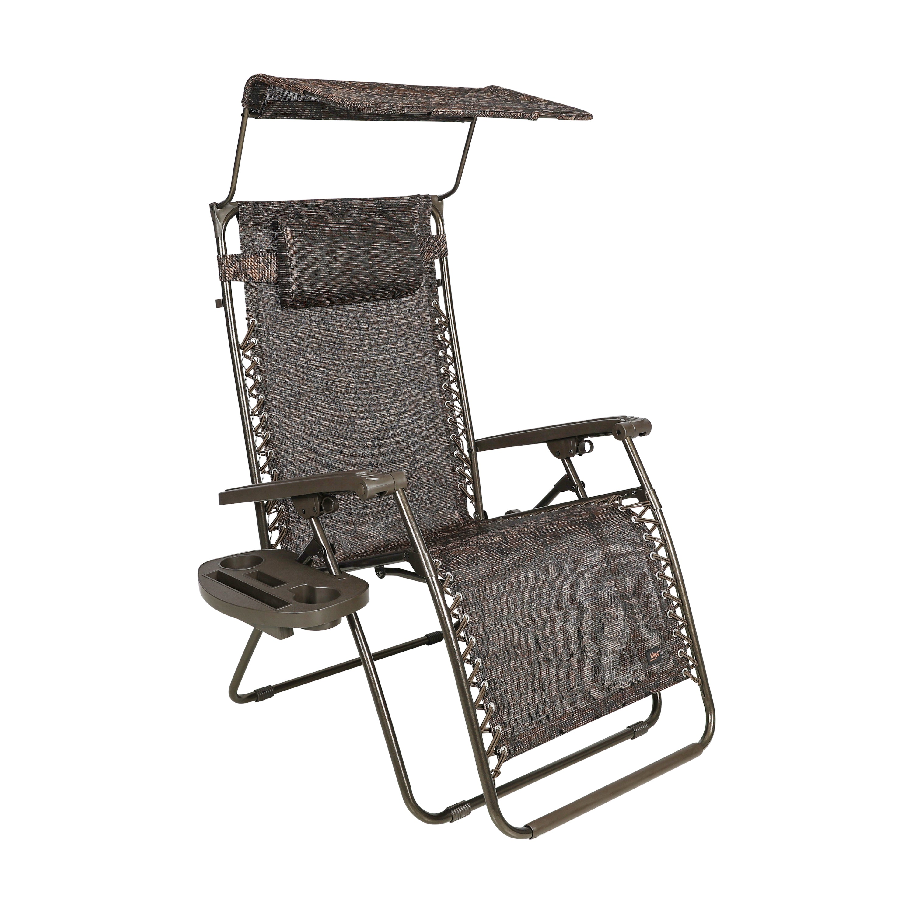 Bliss Hammocks 2 Pack 30" Wide XL Zero Gravity Outdoor Lounge Chair with Canopy