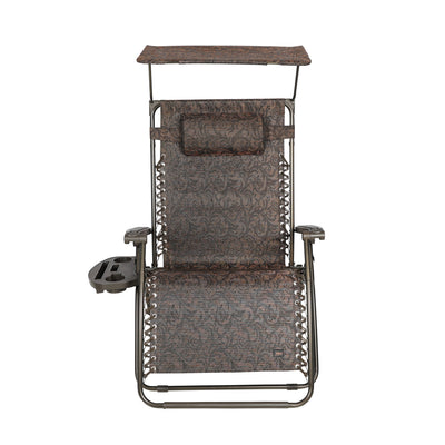 Bliss Hammocks 2 Pack 33" Wide XXL Zero Gravity Outdoor Lounge Chair with Canopy