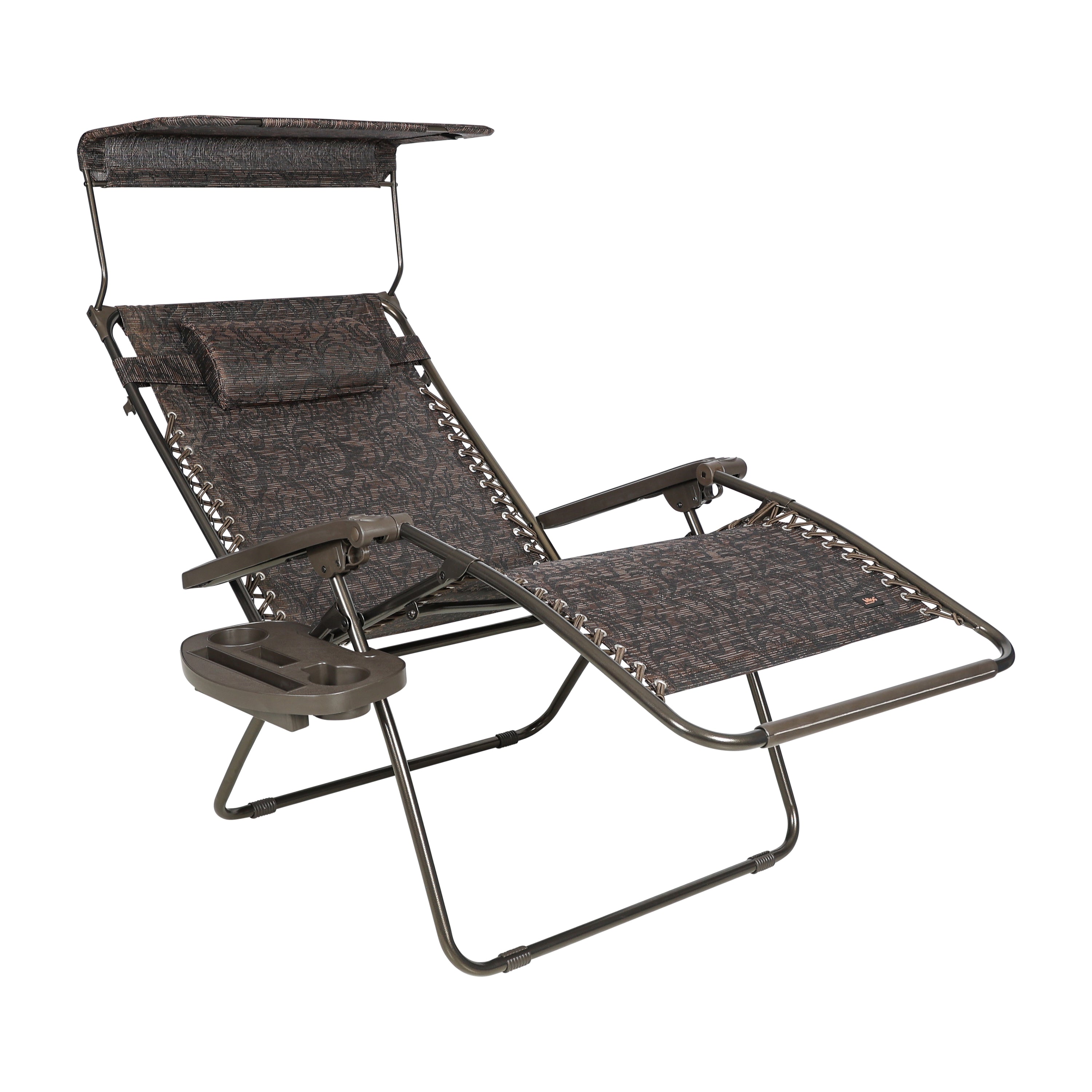 Bliss Hammocks 2 Pack 33" Wide XXL Zero Gravity Outdoor Lounge Chair with Canopy