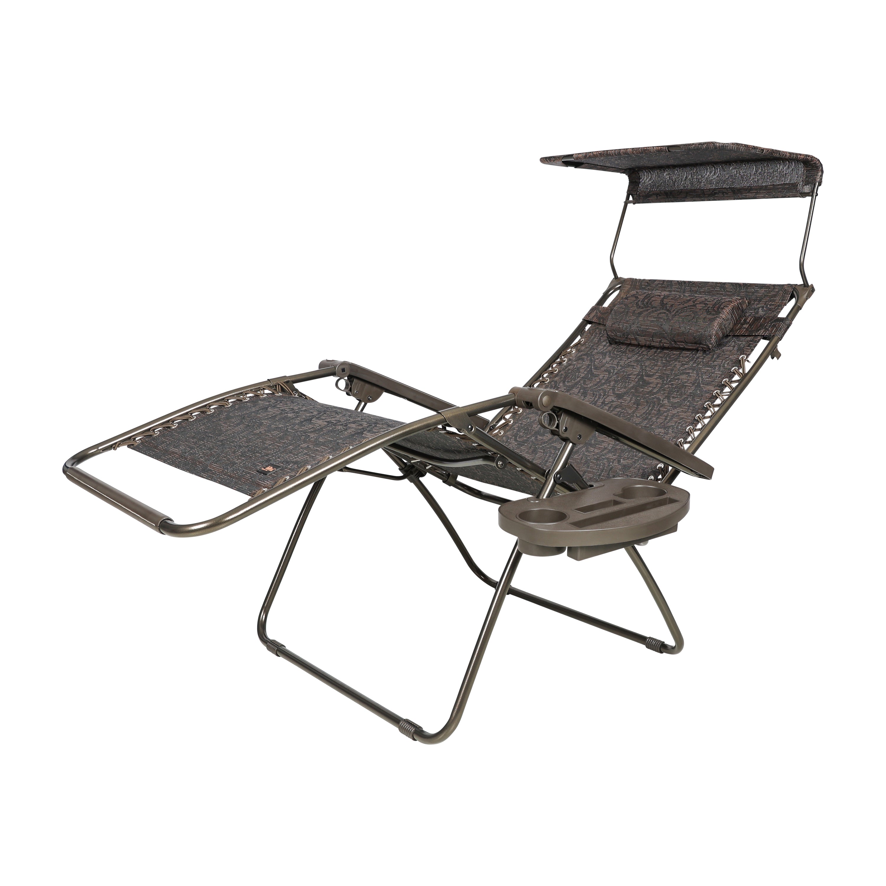 Bliss Hammocks 2 Pack 33" Wide XXL Zero Gravity Outdoor Lounge Chair with Canopy