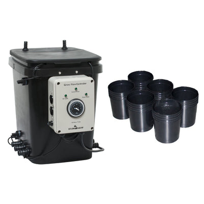 Hydrofarm Ebb and Gro Controller + 6 Pot Site Hydroponic Expansion Kit CAP