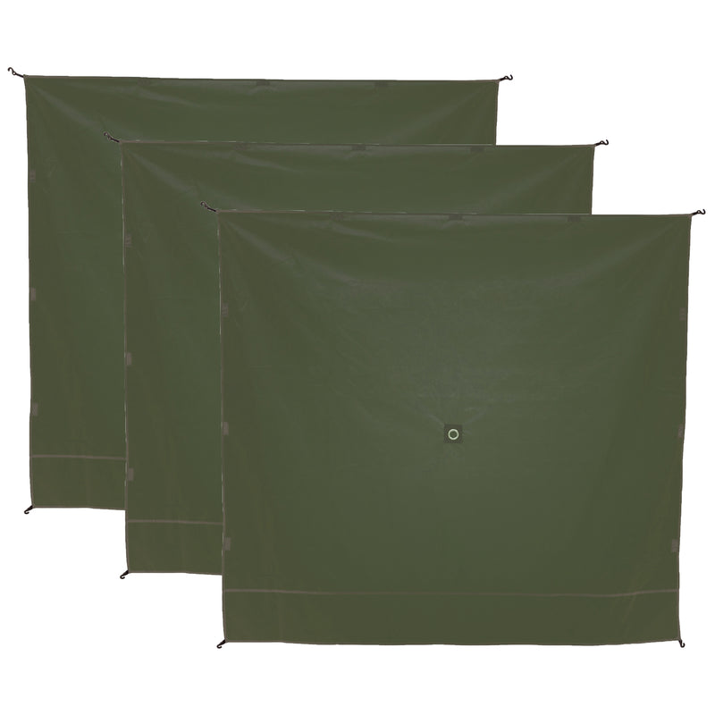 Gazelle GWP01GR Wind Panel Accessory for Portable Gazebo Screen Tents (3 Pack)