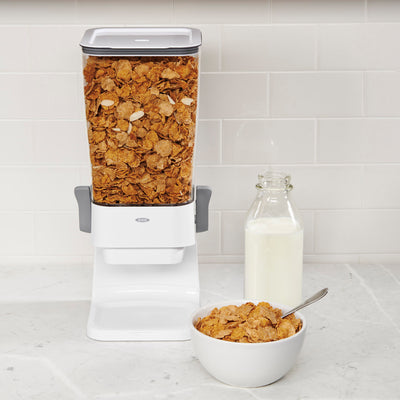 OXO Good Grips Kitchen Countertop Snack Cereal Dispenser Canister, 5.5 Quart