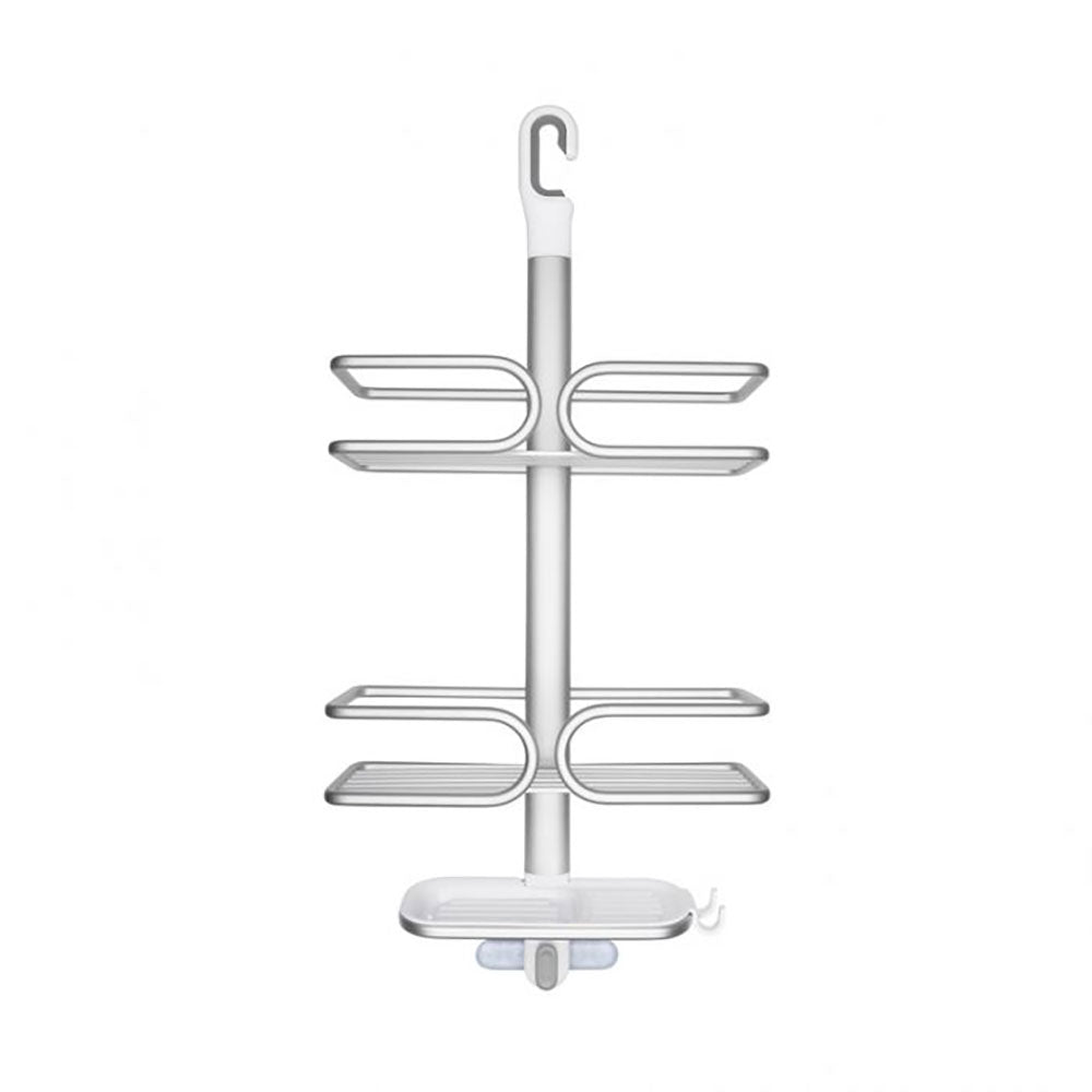 Oxo Good Grips Aluminum 3 Shelf Hanging Shower Caddy Holder, Chrome (Damaged)