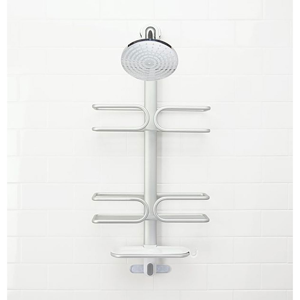 Oxo Good Grips Aluminum 3 Shelf Hanging Shower Caddy Holder, Chrome (For Parts)