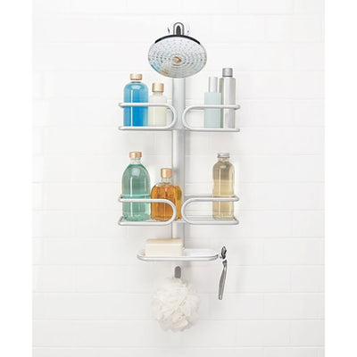 Oxo Good Grips Aluminum 3 Shelf Hanging Shower Caddy Holder, Chrome (Damaged)