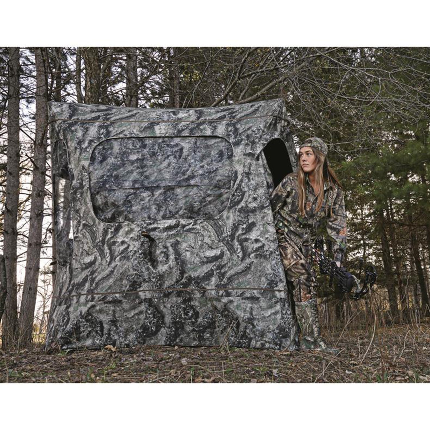 Guide Gear GGFGB-MOETC Field General Ground Hunting Blind, Camouflage - VMInnovations