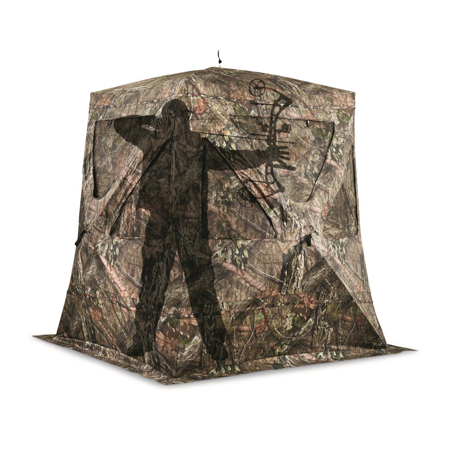 Guide Gear GGFXLSCB Flare XL Tall Ground Hunting Blind, Mossy Oak Camouflage - VMInnovations
