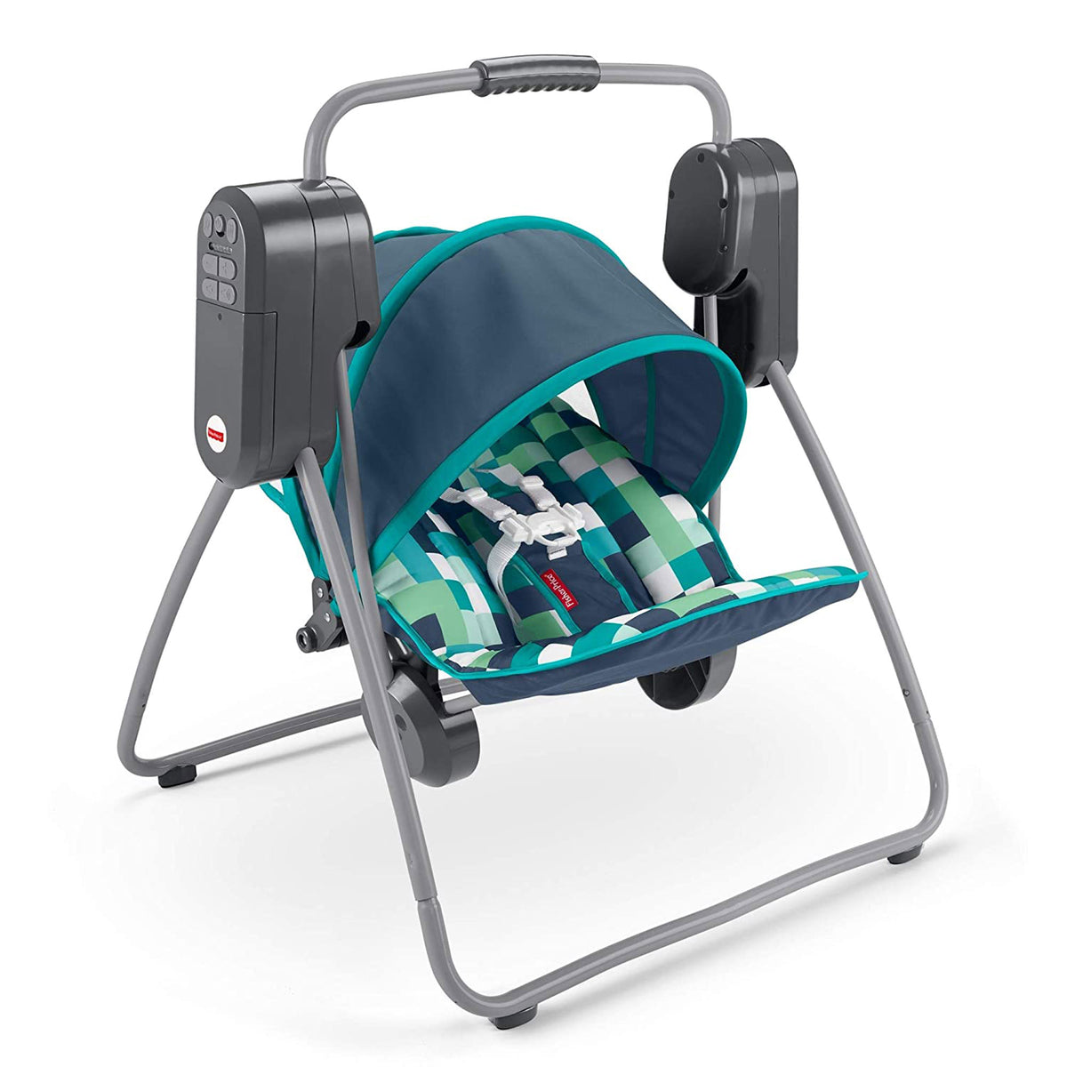 Fisher Price On the Go Baby Swing w/ 6 Swinging Speeds and UPF Protected Canopy - VMInnovations