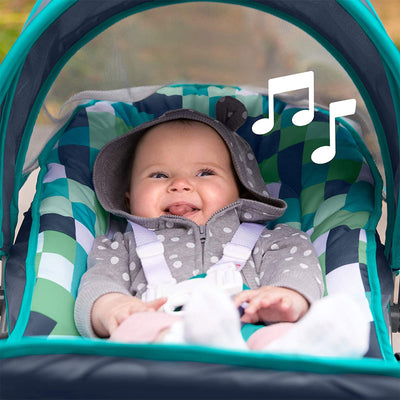 Fisher Price On the Go Baby Swing w/ 6 Swinging Speeds and UPF Protected Canopy - VMInnovations