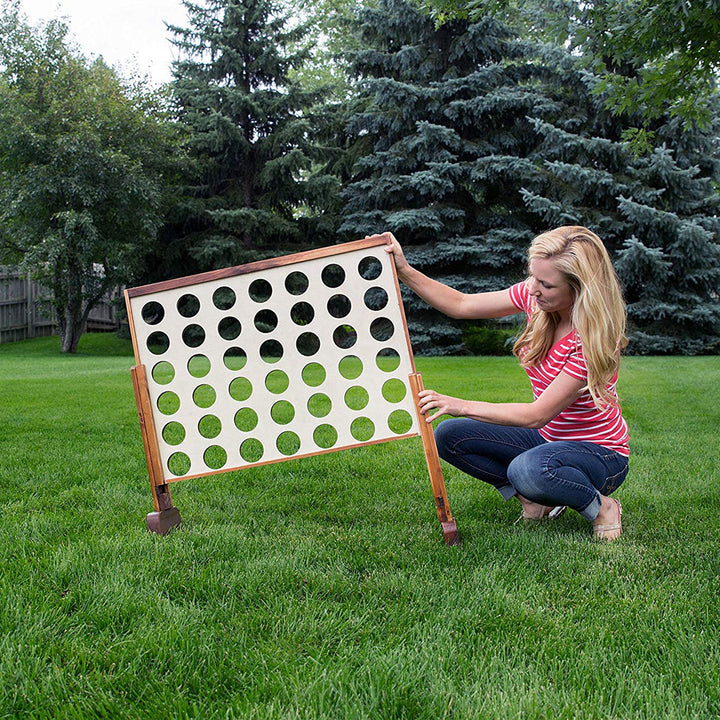 YardGames 3 x 2' Giant 4 in a Row Backyard Multi Player Outdoor Game (2 Pack) - VMInnovations