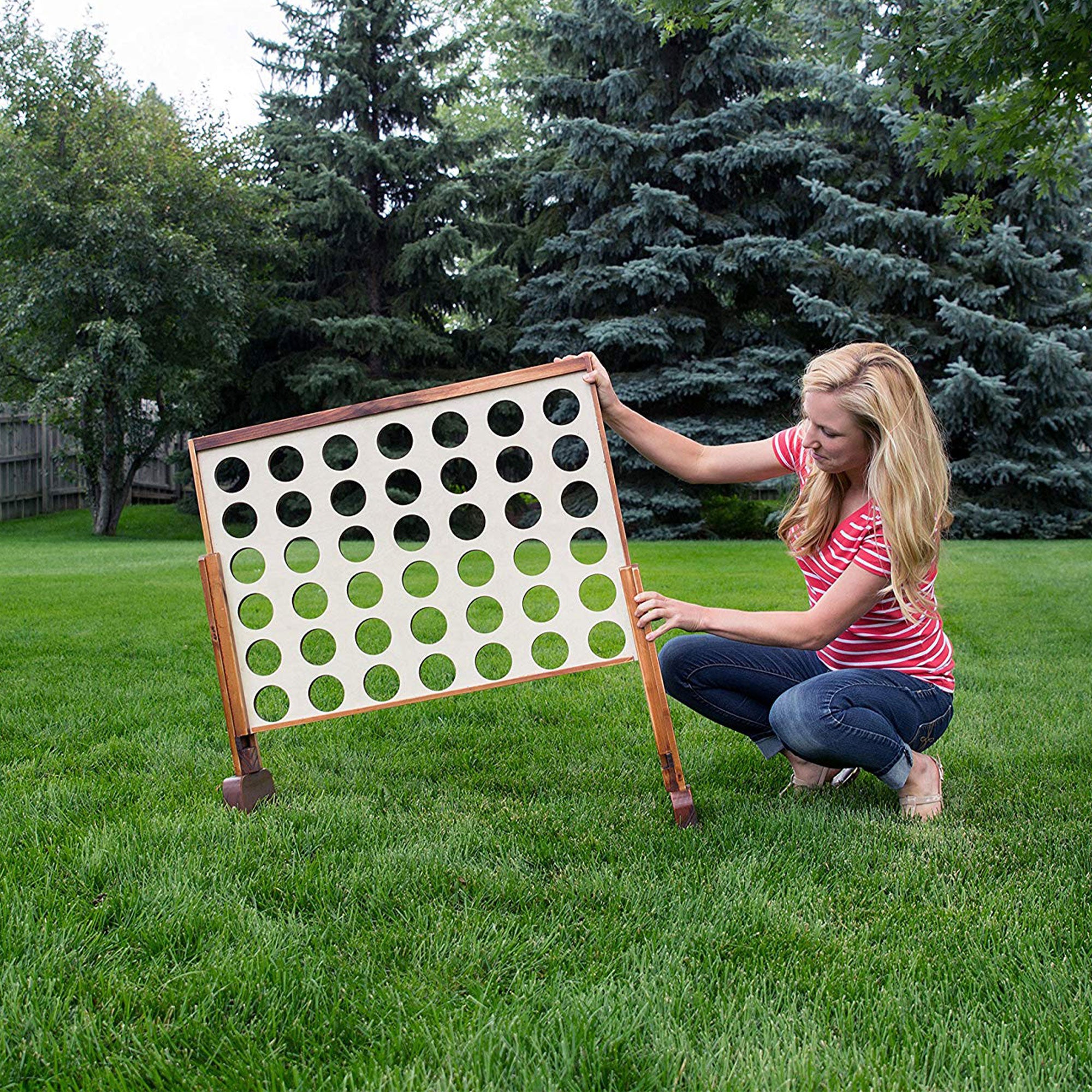 Yard Games 3 x 2ft Giant 4 In a Row Backyard Multi Player Outdoor Game (Used) - VMInnovations