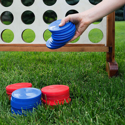 YardGames Large Tumbling Timbers & Giant 4 in a Row Outdoor Game Bundle